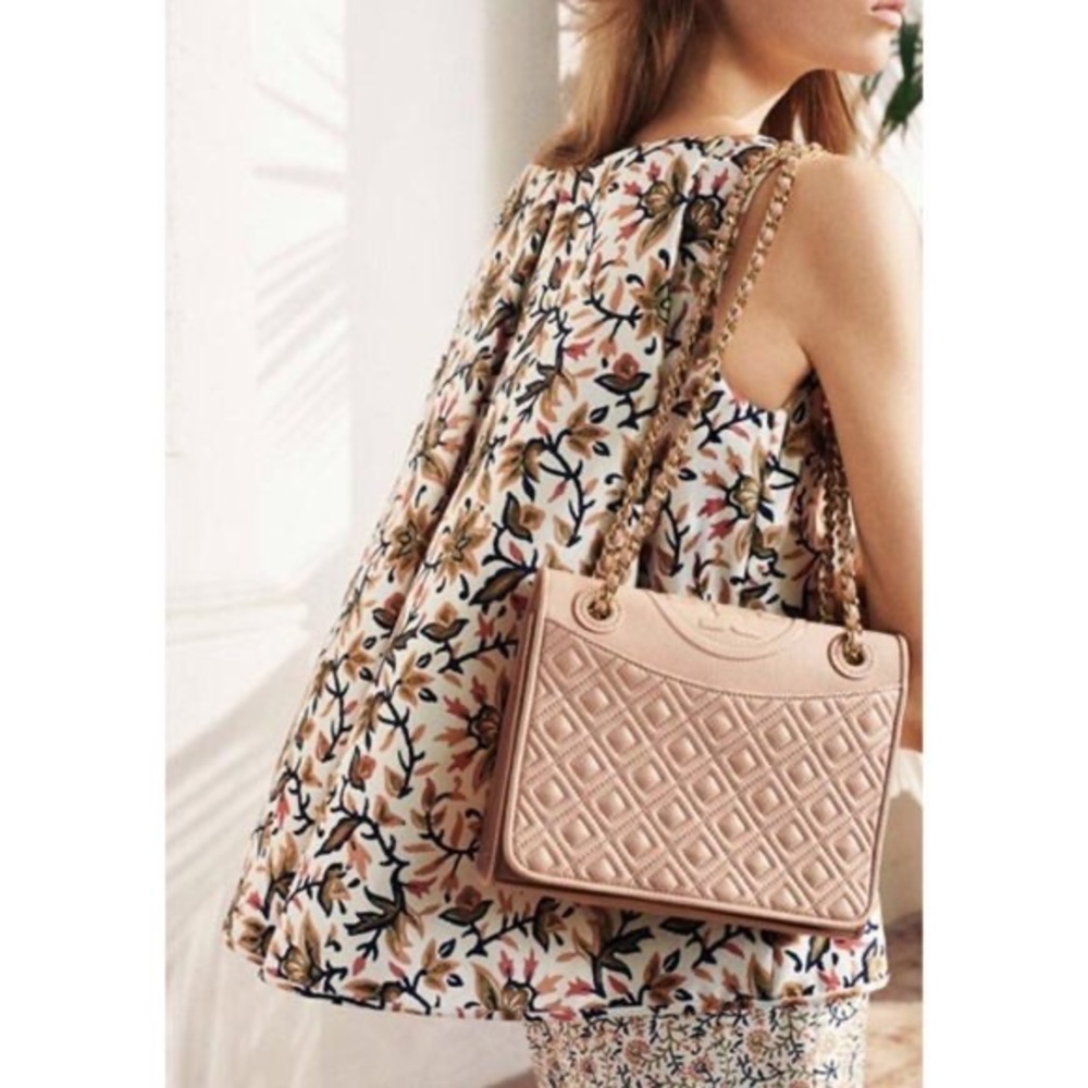 Tory Burch Pink Quilted Shoulder Bag